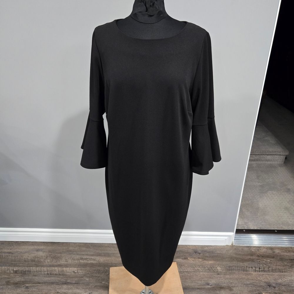 Calvin Klein Black Long Sleeve Dress - Picture 12 of 17